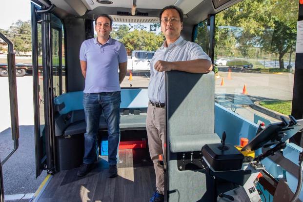 Professor Sungmoon Jung, left, and post-doctoral researcher MohammedReza Seyedi, Ph.D.