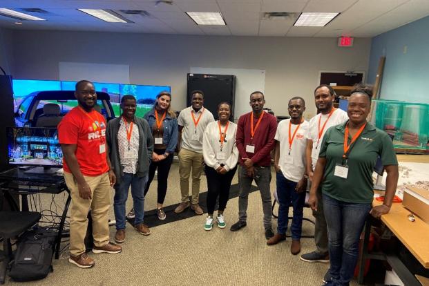 REAT staff and students 