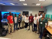 REAT staff and students 